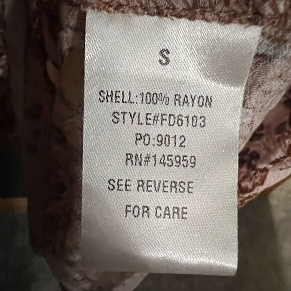 FRAY Boho Long Sleeve Dress Size Small - Picture 13 of 17